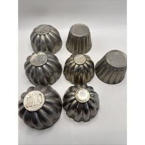 Set 6 Vintage 1960's Jell-O Molds, 3 JELLO-O Brand